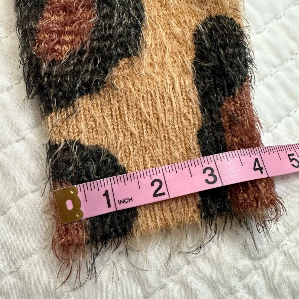 Show Me Your MuMu Women’s Fatima Turtleneck Sweater Cheetah Fever Knit Size XS - Picture 10 of 16